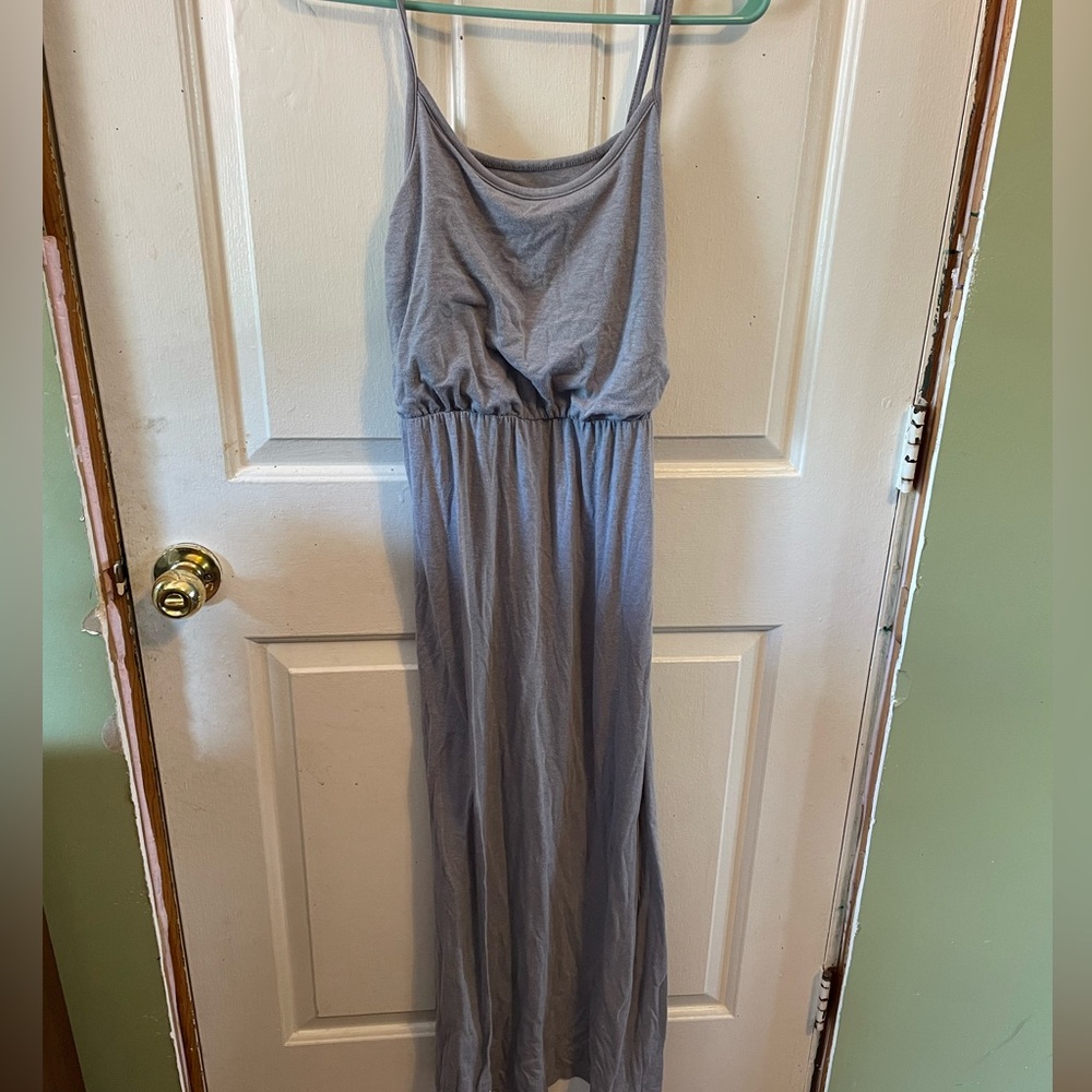 Gray XS mossimo spaghetti strap maxi dress